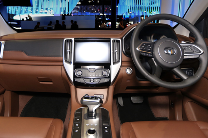 Shangai auto show stage- Front leather interior of the new GWM P